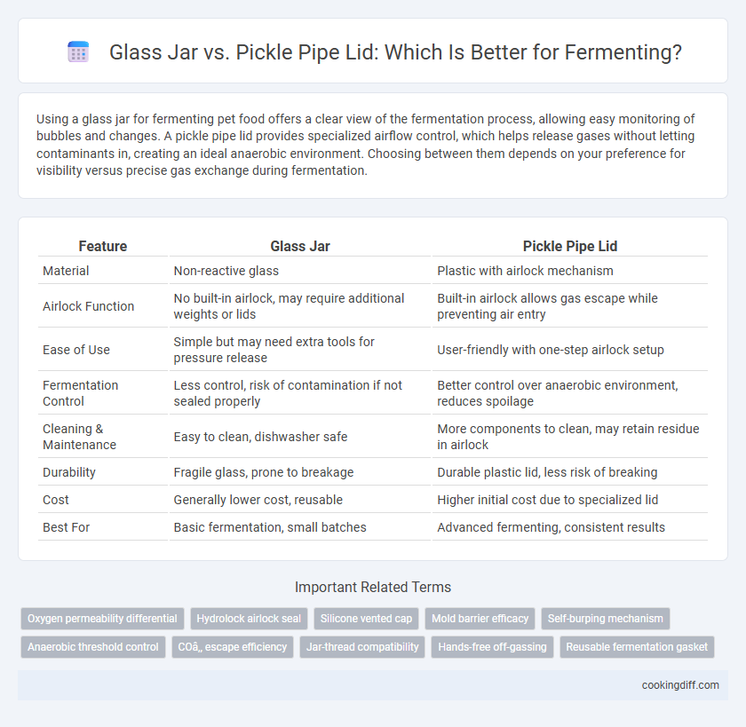 Glass Jar vs. Pickle Pipe Lid: Which Is Better for Fermenting?