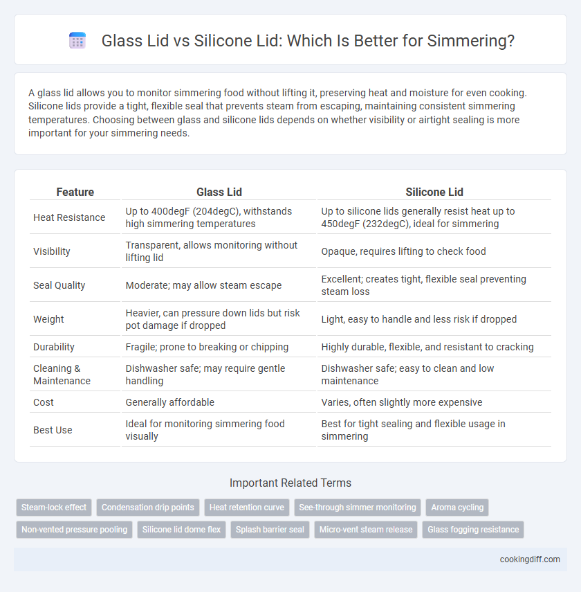 Glass Lid vs Silicone Lid: Which Is Better for Simmering?