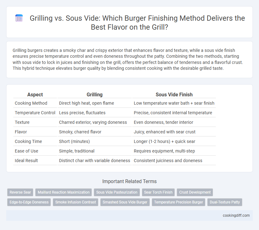 Grilling vs. Sous Vide: Which Burger Finishing Method Delivers the Best Flavor on the Grill?
