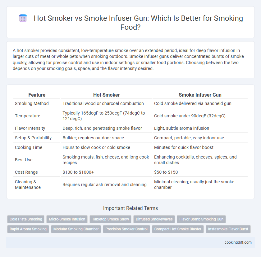 Hot Smoker vs Smoke Infuser Gun: Which Is Better for Smoking Food?