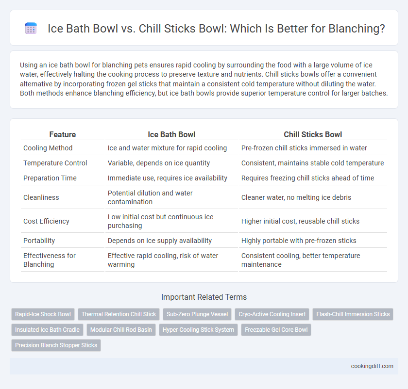 Ice Bath Bowl vs. Chill Sticks Bowl: Which Is Better for Blanching?