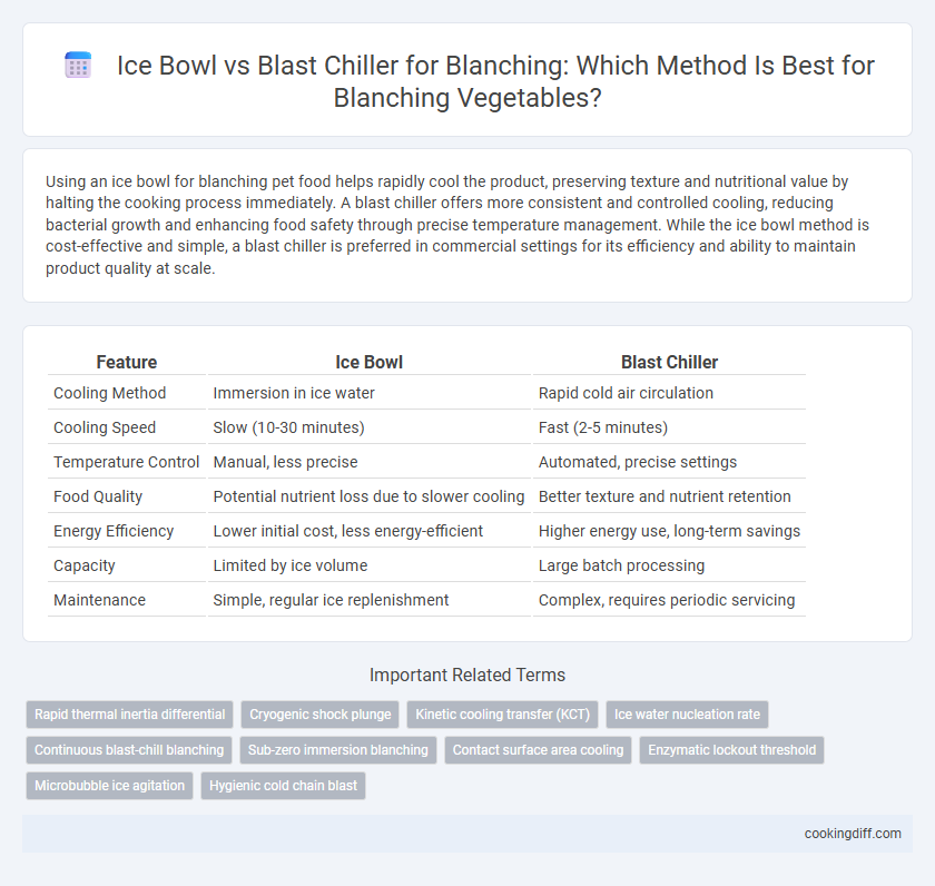 Ice Bowl vs Blast Chiller for Blanching: Which Method Is Best for Blanching Vegetables?