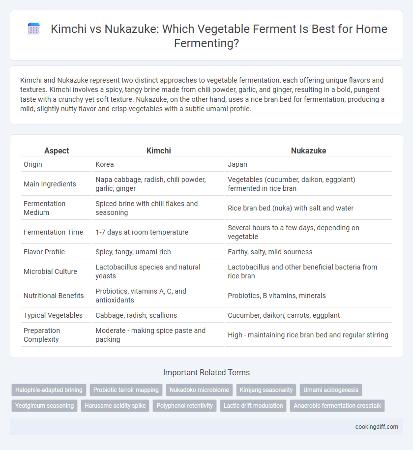 Kimchi vs Nukazuke: Which Vegetable Ferment Is Best for Home Fermenting?