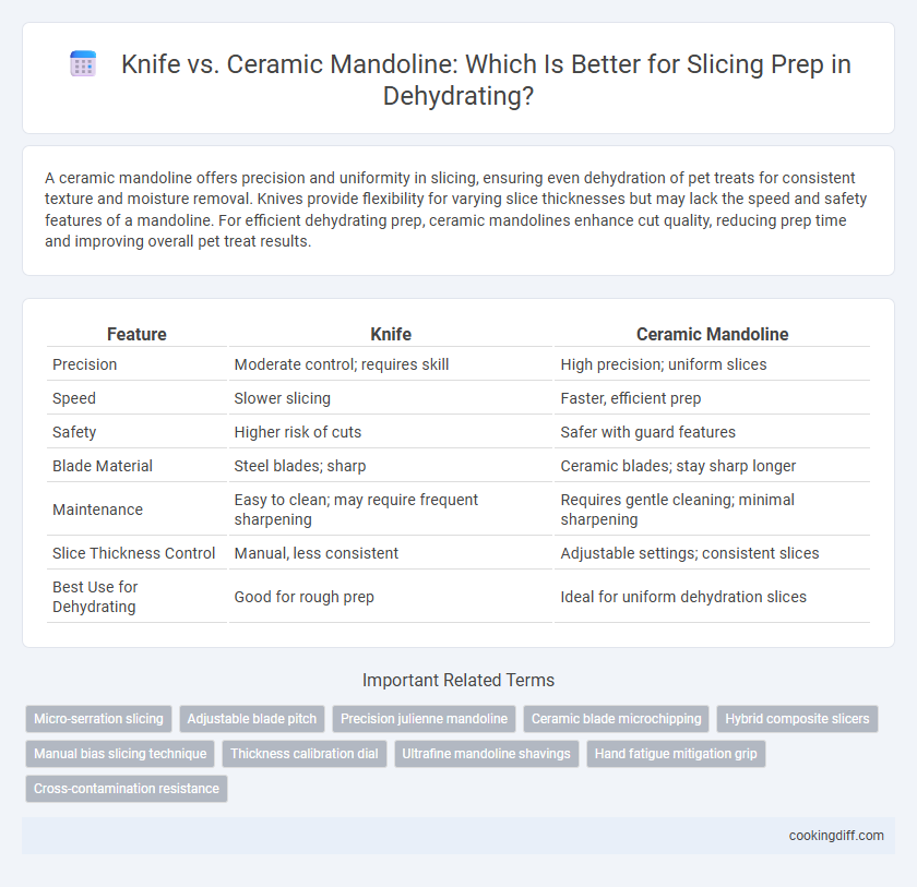Knife vs. Ceramic Mandoline: Which Is Better for Slicing Prep in Dehydrating?