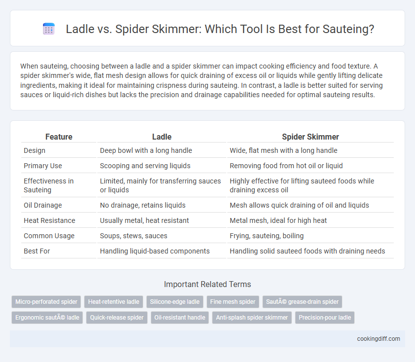 Ladle vs. Spider Skimmer: Which Tool Is Best for Sauteing?