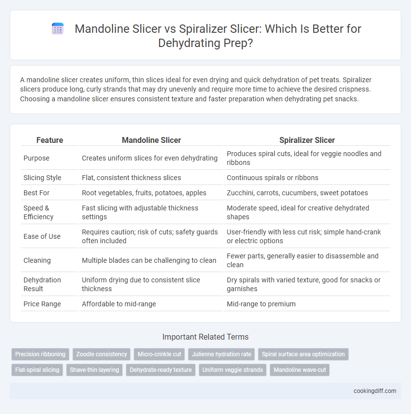 Mandoline Slicer vs Spiralizer Slicer: Which Is Better for Dehydrating Prep?