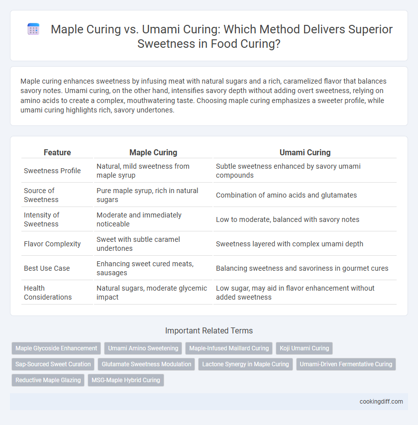 Maple Curing vs. Umami Curing: Which Method Delivers Superior Sweetness in Food Curing?