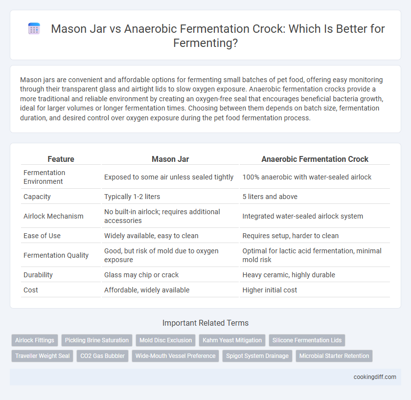 Mason Jar vs Anaerobic Fermentation Crock: Which Is Better for Fermenting?
