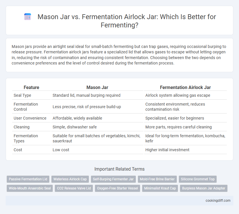 Mason Jar vs. Fermentation Airlock Jar: Which Is Better for Fermenting?