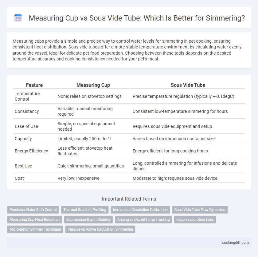 Measuring Cup vs Sous Vide Tube: Which Is Better for Simmering?