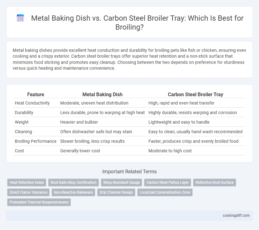 Metal Baking Dish vs. Carbon Steel Broiler Tray: Which Is Best for Broiling?