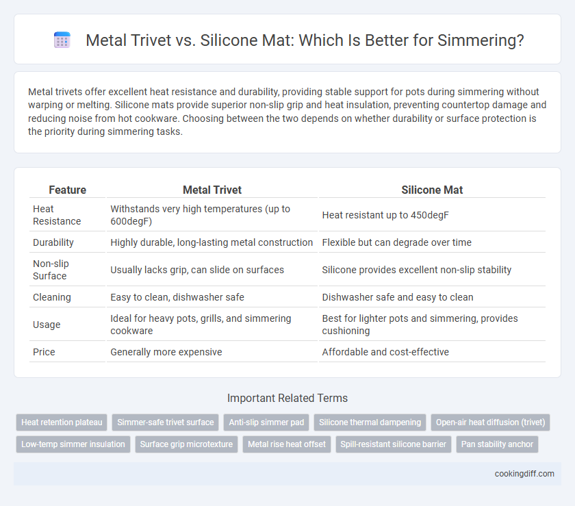 Metal Trivet vs. Silicone Mat: Which Is Better for Simmering?