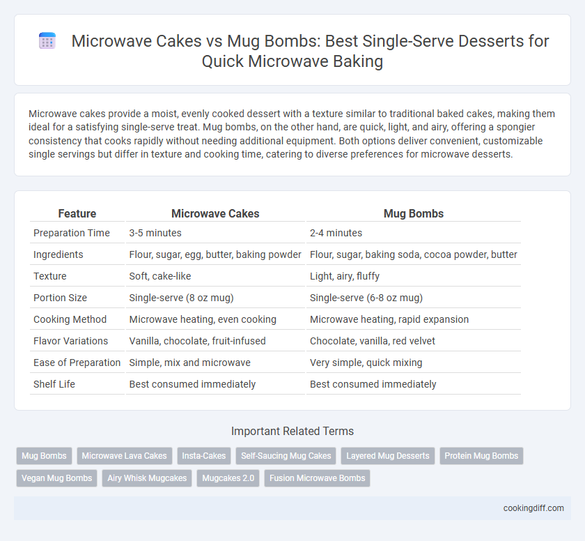 Microwave Cakes vs Mug Bombs: Best Single-Serve Desserts for Quick Microwave Baking