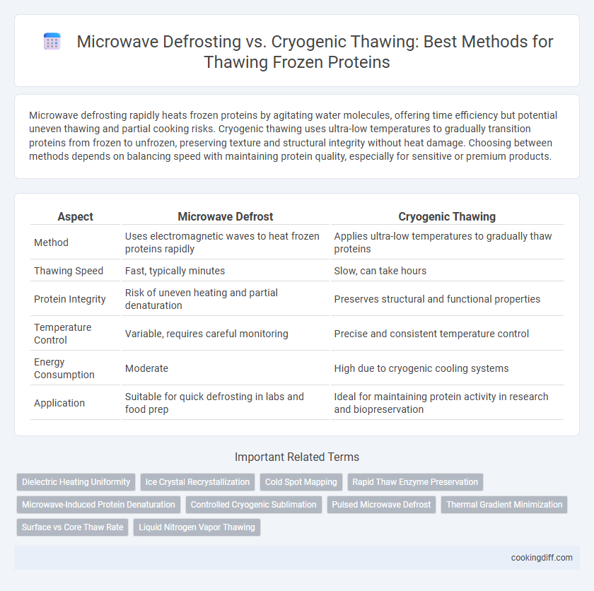 Microwave Defrosting vs. Cryogenic Thawing: Best Methods for Thawing Frozen Proteins