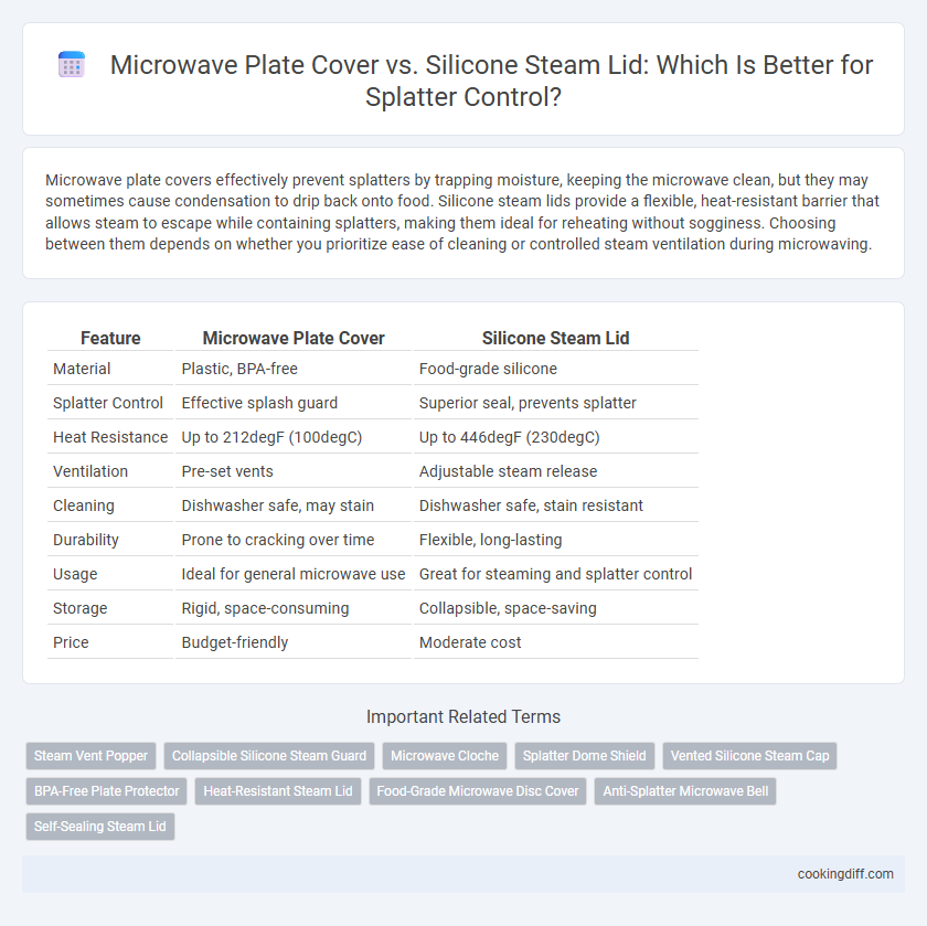 Microwave Plate Cover vs. Silicone Steam Lid: Which Is Better for Splatter Control?