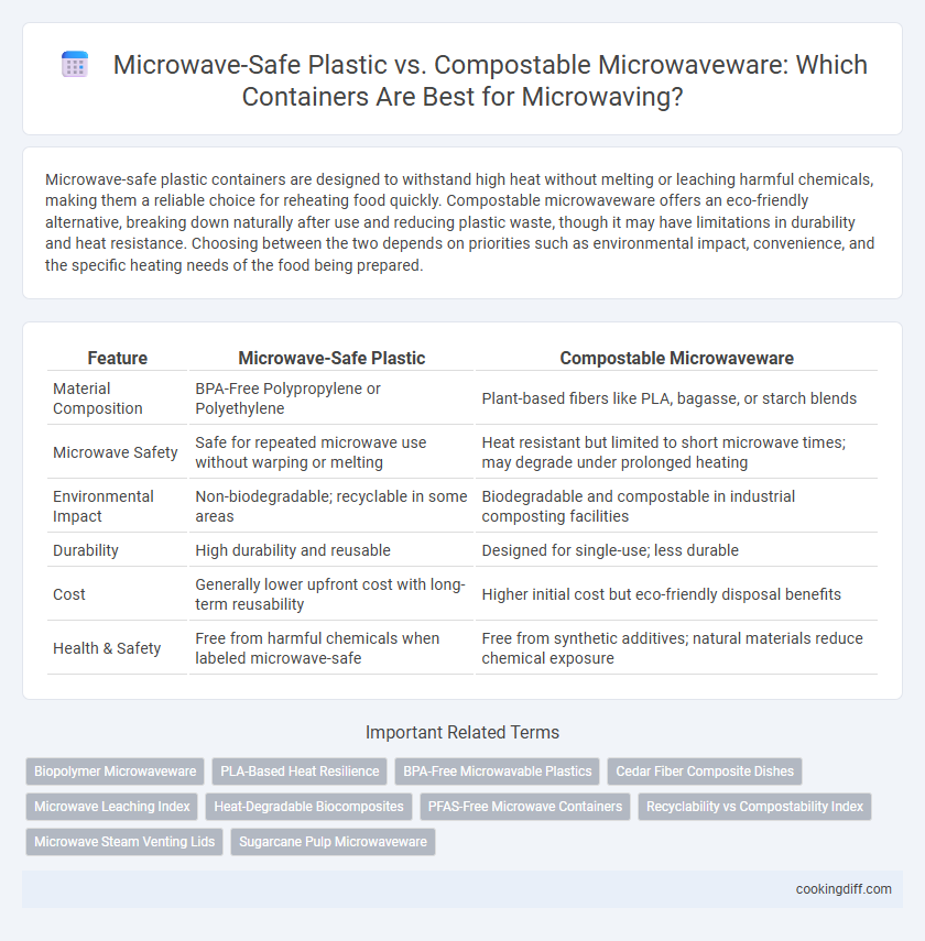 Microwave-Safe Plastic vs. Compostable Microwaveware: Which Containers Are Best for Microwaving?