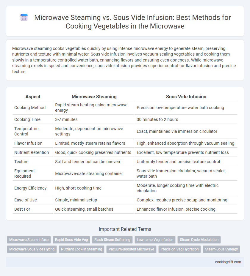 Microwave Steaming vs. Sous Vide Infusion: Best Methods for Cooking Vegetables in the Microwave