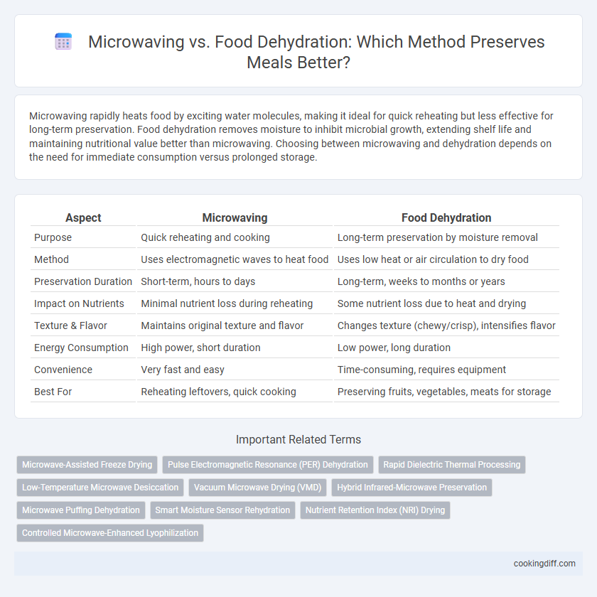 Microwaving vs. Food Dehydration: Which Method Preserves Meals Better?