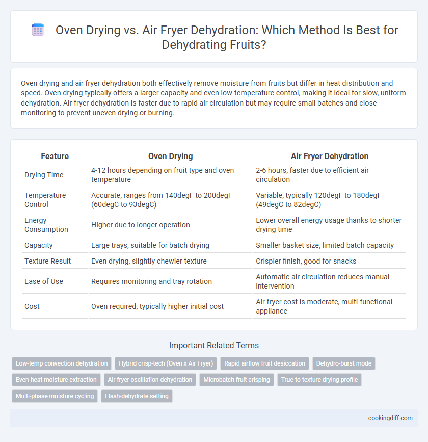 Oven Drying vs. Air Fryer Dehydration: Which Method Is Best for Dehydrating Fruits?