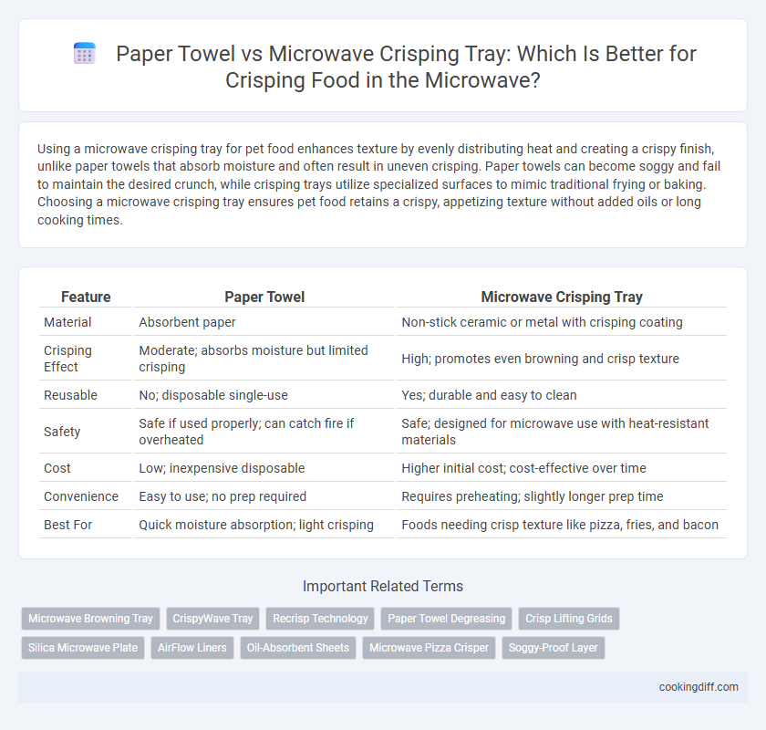 Paper Towel vs Microwave Crisping Tray: Which Is Better for Crisping Food in the Microwave?
