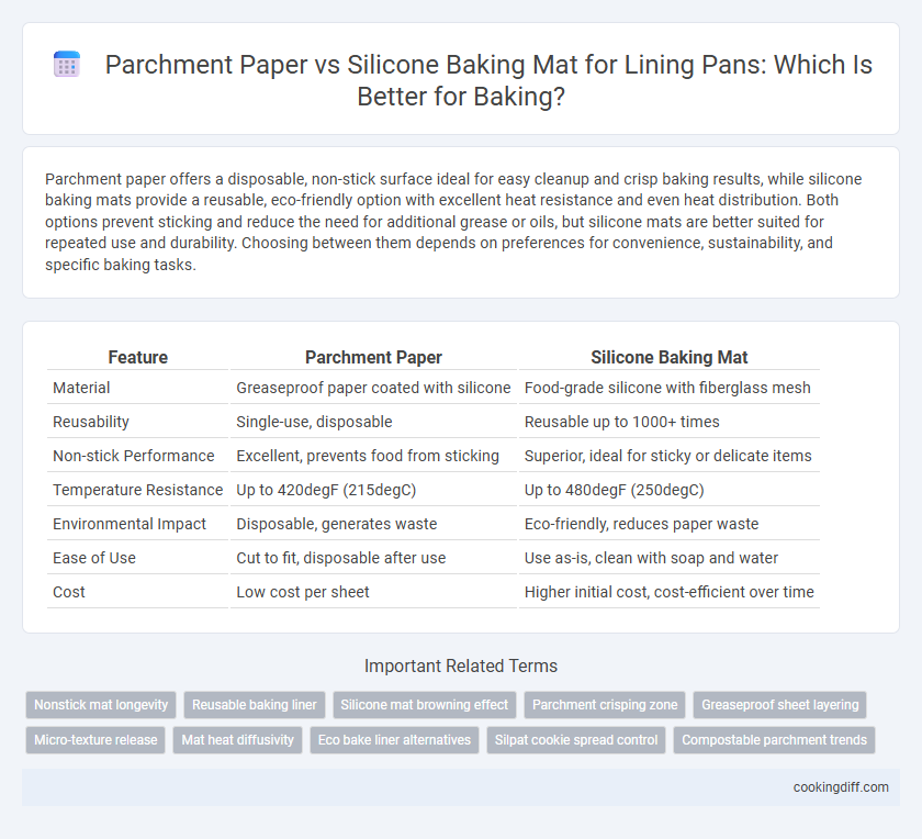 Parchment Paper vs Silicone Baking Mat for Lining Pans: Which Is Better for Baking?