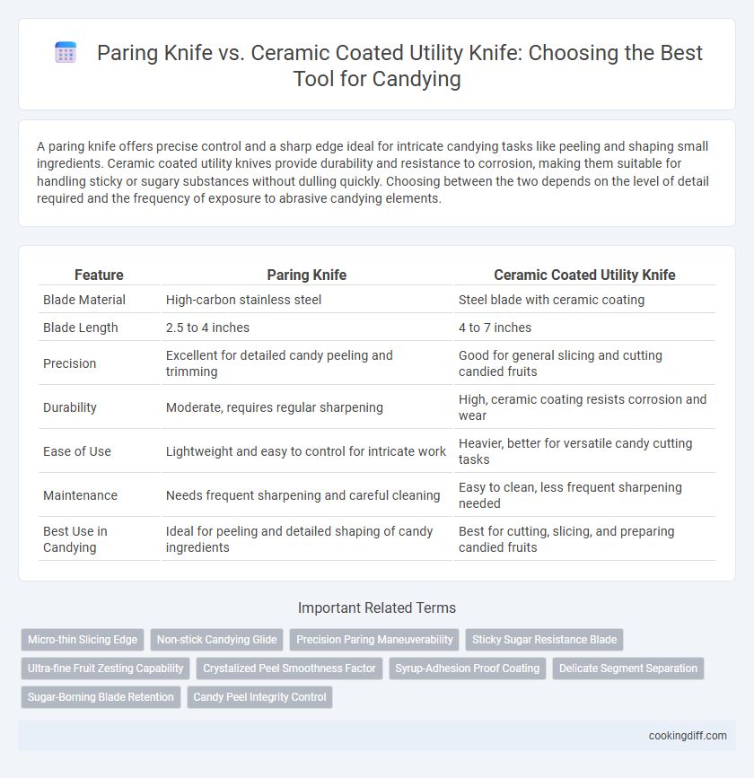 Paring Knife vs. Ceramic Coated Utility Knife: Choosing the Best Tool for Candying