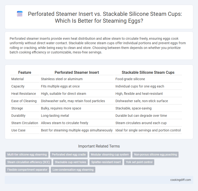 Perforated Steamer Insert vs. Stackable Silicone Steam Cups: Which Is Better for Steaming Eggs?