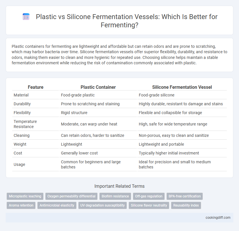 Plastic vs Silicone Fermentation Vessels: Which Is Better for Fermenting?