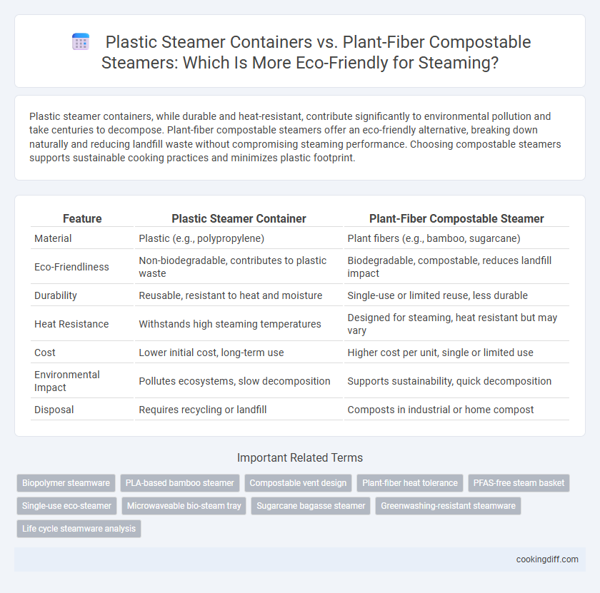 Plastic Steamer Containers vs. Plant-Fiber Compostable Steamers: Which Is More Eco-Friendly for Steaming?