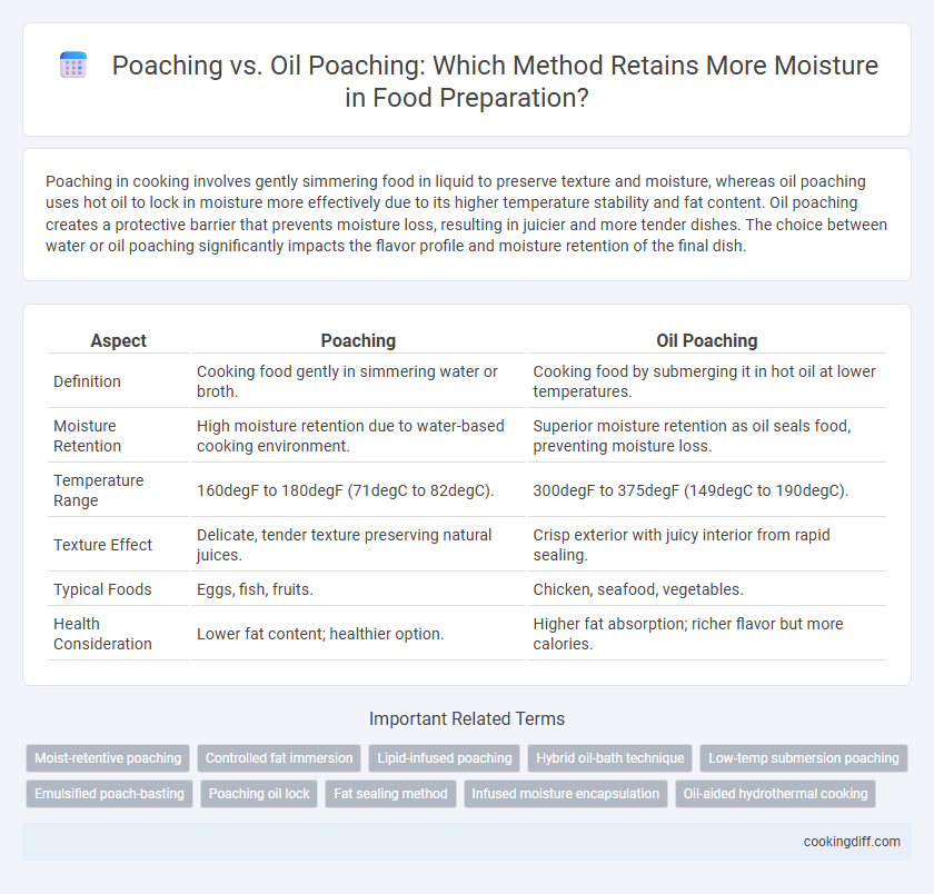 Poaching vs. Oil Poaching: Which Method Retains More Moisture in Food Preparation?