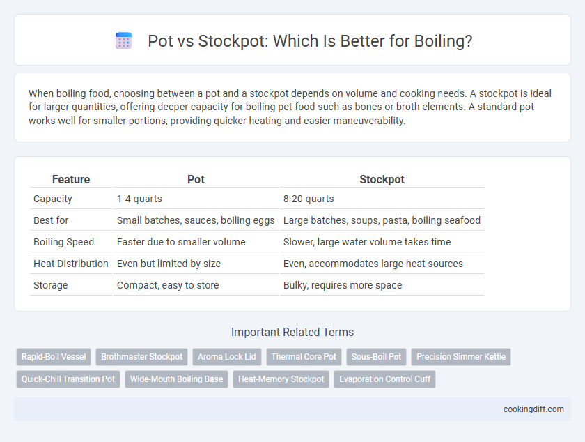 Pot vs Stockpot: Which Is Better for Boiling?