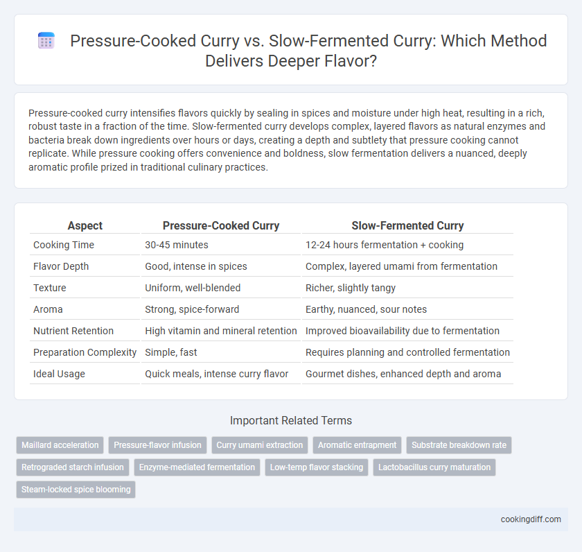 Pressure-Cooked Curry vs. Slow-Fermented Curry: Which Method Delivers Deeper Flavor?