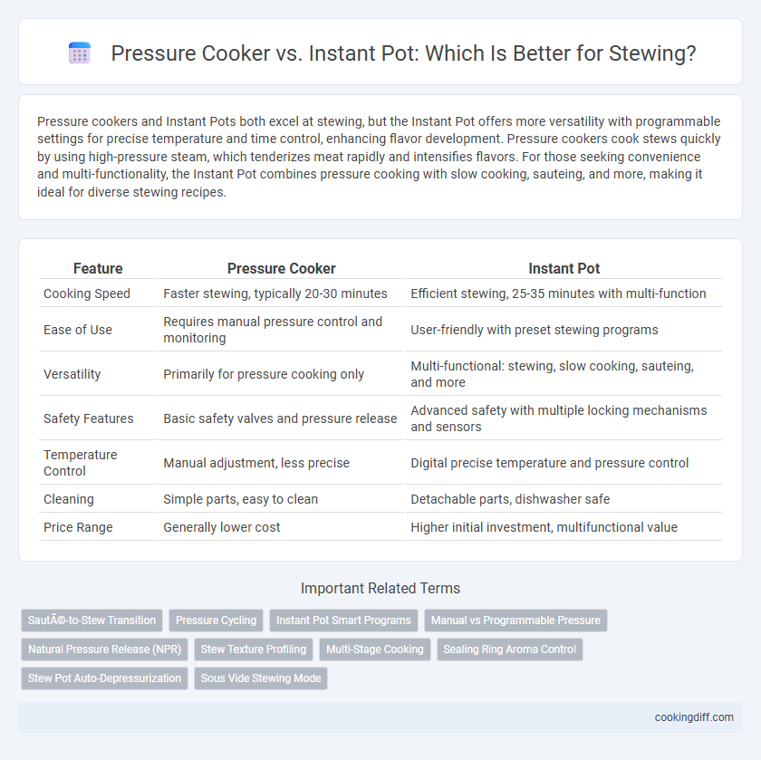 Pressure Cooker vs. Instant Pot: Which Is Better for Stewing?