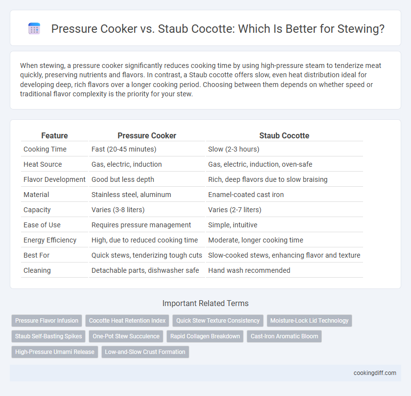 Pressure Cooker vs. Staub Cocotte: Which Is Better for Stewing?