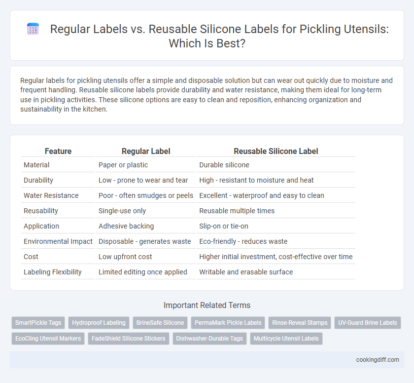 Regular Labels vs. Reusable Silicone Labels for Pickling Utensils: Which Is Best?