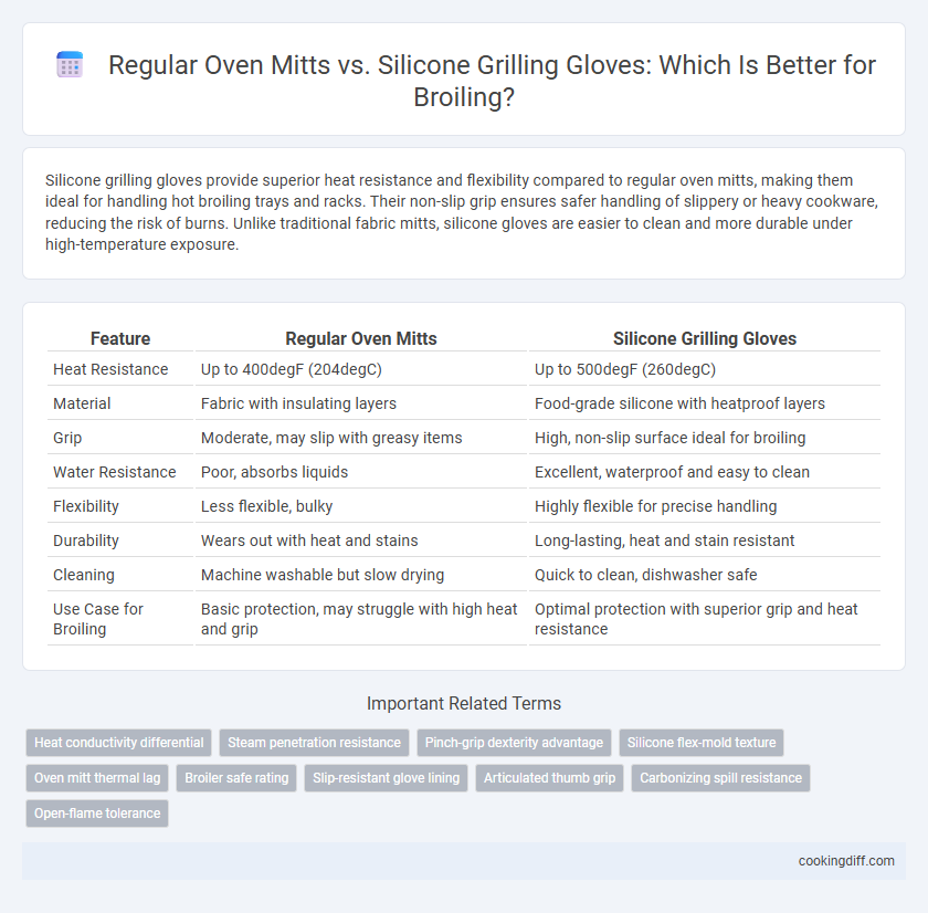Regular Oven Mitts vs. Silicone Grilling Gloves: Which Is Better for Broiling?