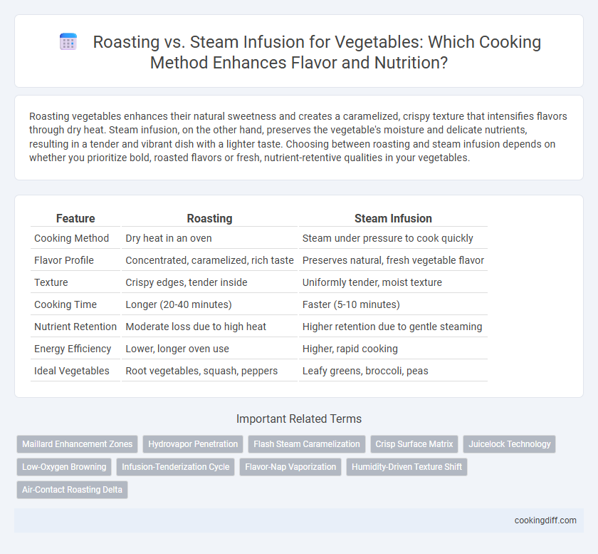 Roasting vs. Steam Infusion for Vegetables: Which Cooking Method Enhances Flavor and Nutrition?