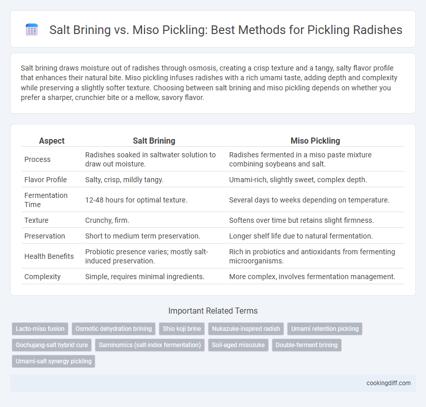 Salt Brining vs. Miso Pickling: Best Methods for Pickling Radishes