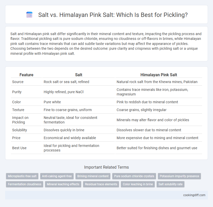 Salt vs. Himalayan Pink Salt: Which Is Best for Pickling?