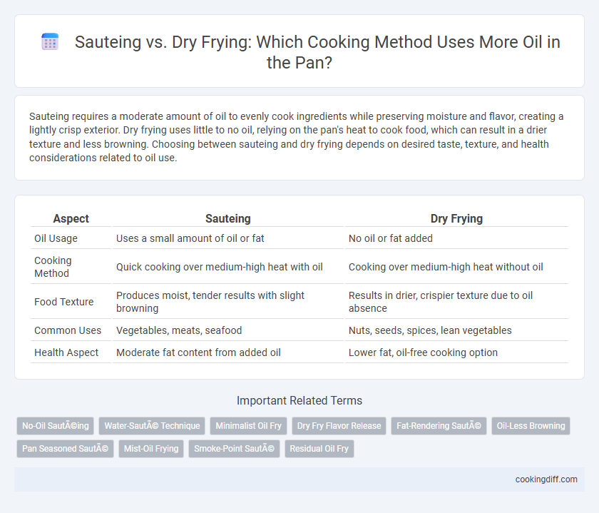 Sauteing vs. Dry Frying: Which Cooking Method Uses More Oil in the Pan?