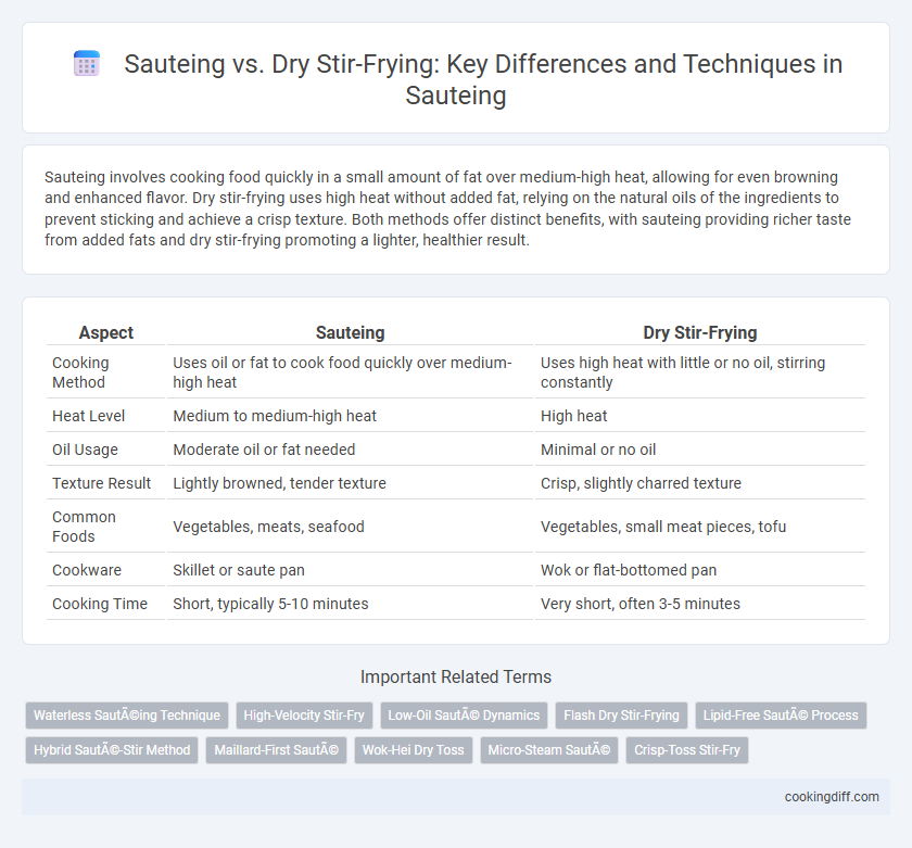 Sauteing vs. Dry Stir-Frying: Key Differences and Techniques in Sauteing