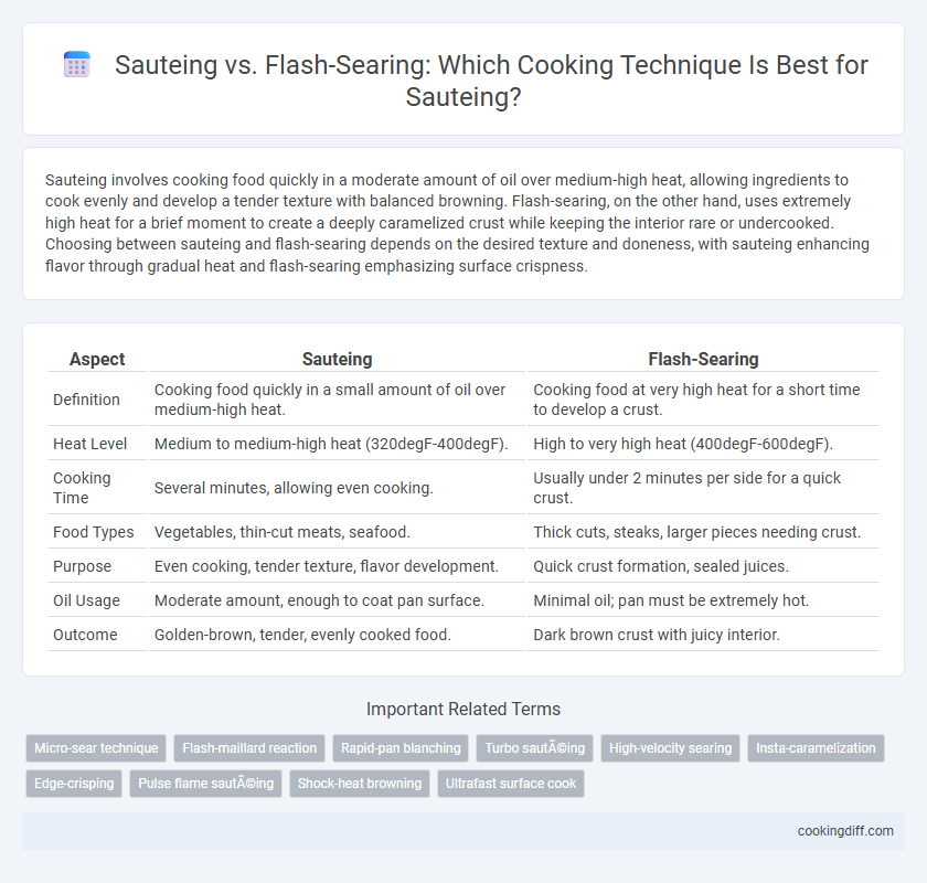 Sauteing vs. Flash-Searing: Which Cooking Technique Is Best for Sauteing?