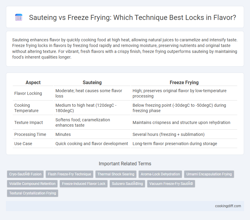 Sauteing vs Freeze Frying: Which Technique Best Locks in Flavor?