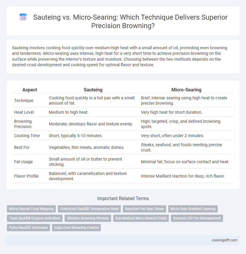 Sauteing vs. Micro-Searing: Which Technique Delivers Superior Precision Browning?