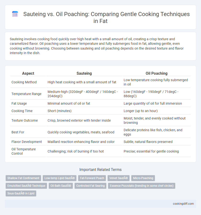 Sauteing vs. Oil Poaching: Comparing Gentle Cooking Techniques in Fat