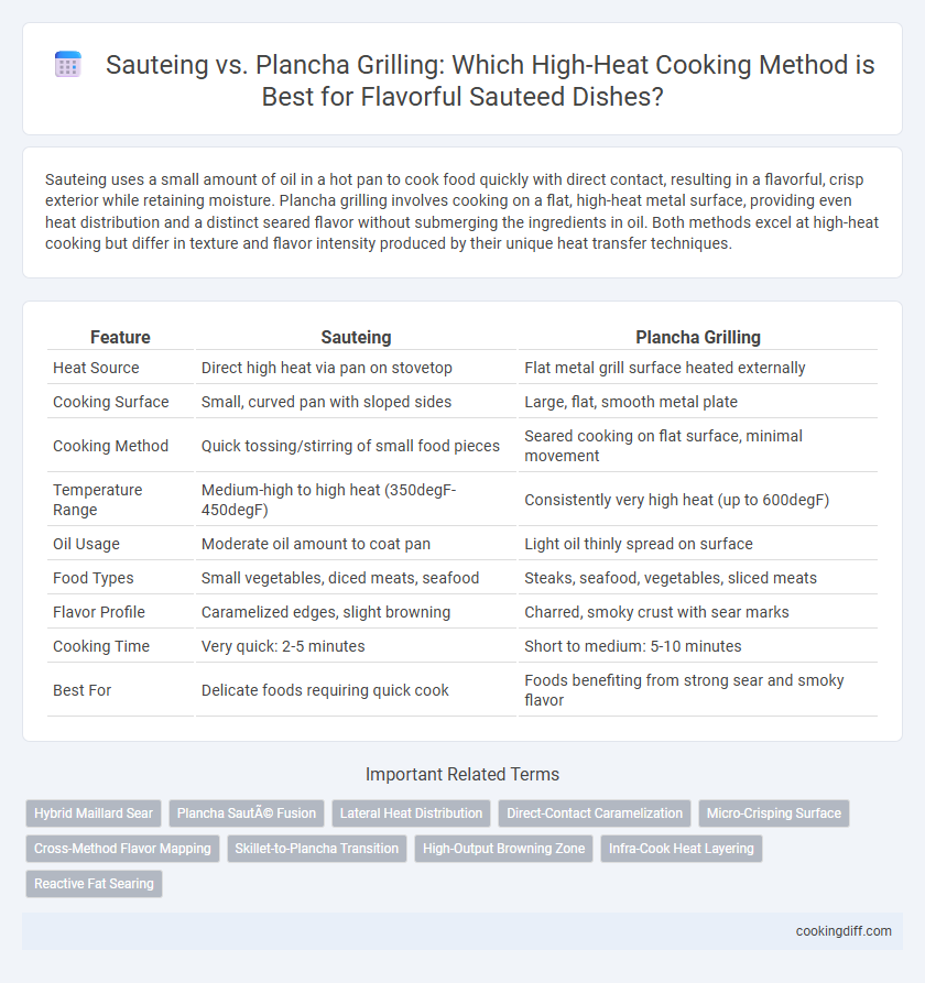 Sauteing vs. Plancha Grilling: Which High-Heat Cooking Method is Best for Flavorful Sauteed Dishes?