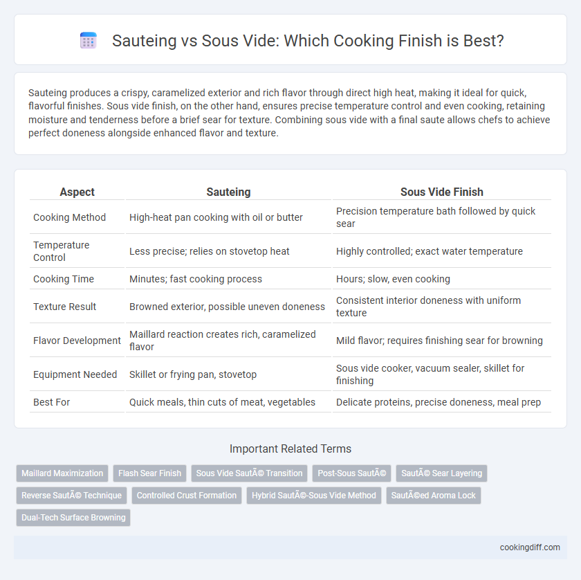 Sauteing vs Sous Vide: Which Cooking Finish is Best?