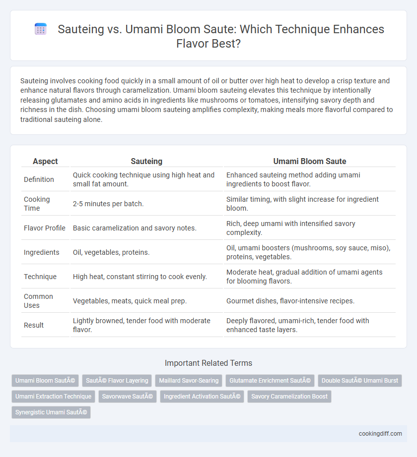 Sauteing vs. Umami Bloom Saute: Which Technique Enhances Flavor Best?