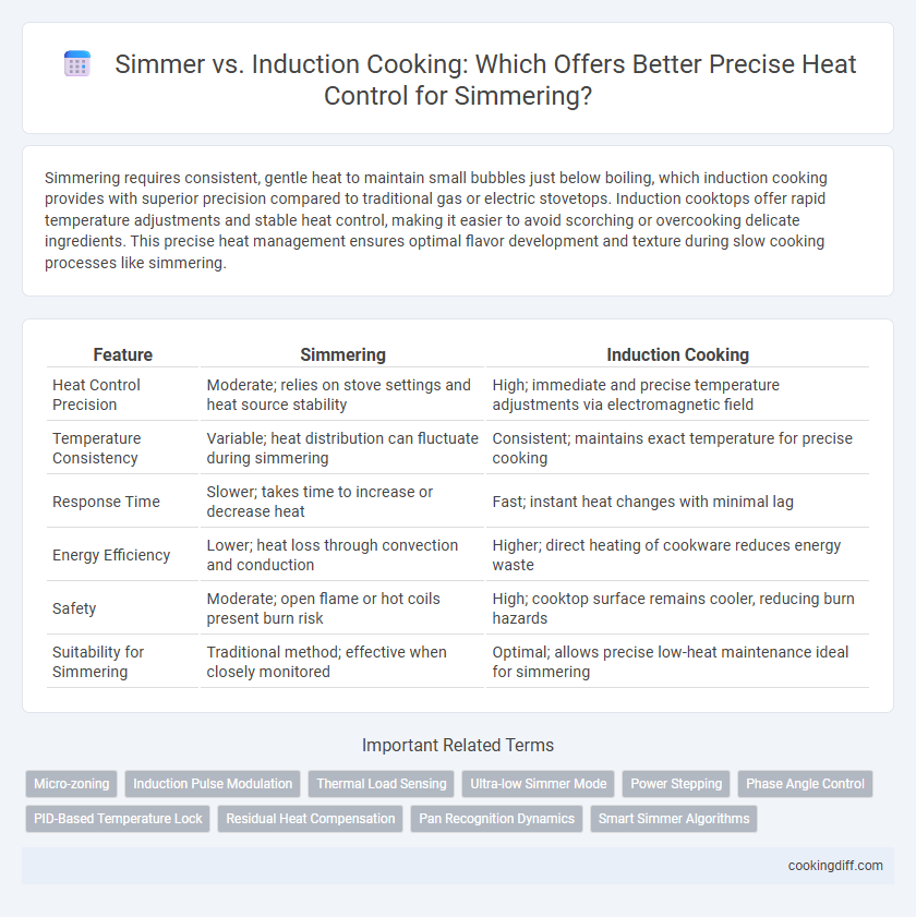 Simmer vs. Induction Cooking: Which Offers Better Precise Heat Control for Simmering?