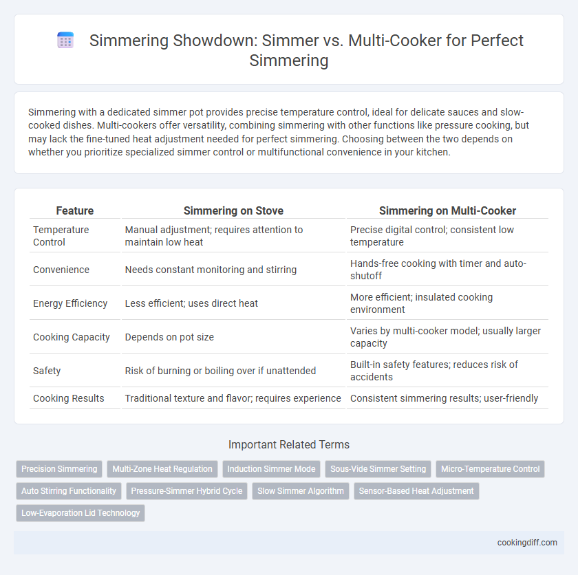 Simmering Showdown: Simmer vs. Multi-Cooker for Perfect Simmering